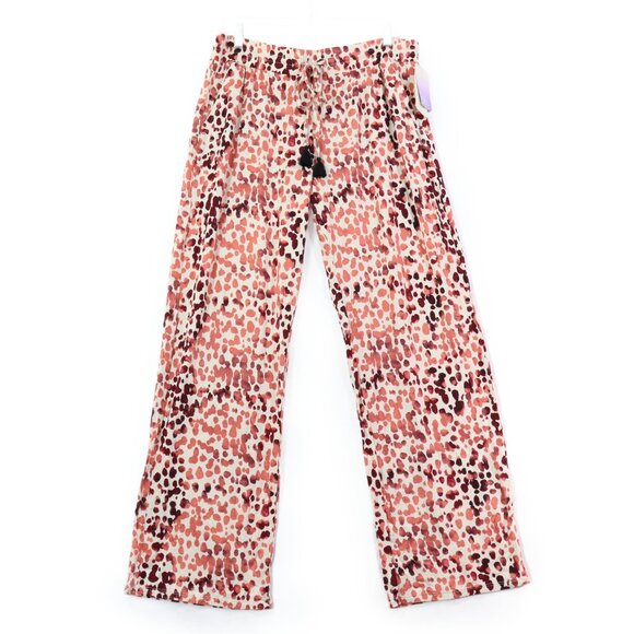 Stars Above Women's 3 Piece Lounge Pajama Sleep Set Red Leopard Shorts Top Pants - Picture 4 of 7